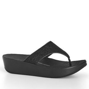 CITY CHIC CLOUDWALKERS WIDE FIT Natasha Strap Sandal - black NEW